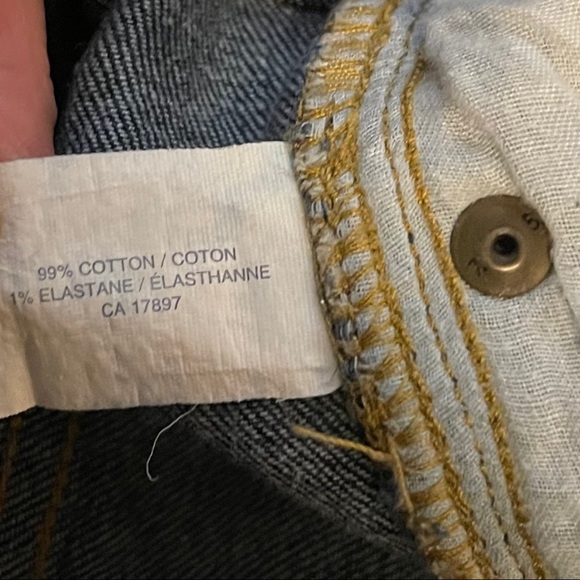 GAP Women’s Dark Wash 6/28A Straight Leg Mid Rise Blue Denim Jeans - Picture 9 of 9